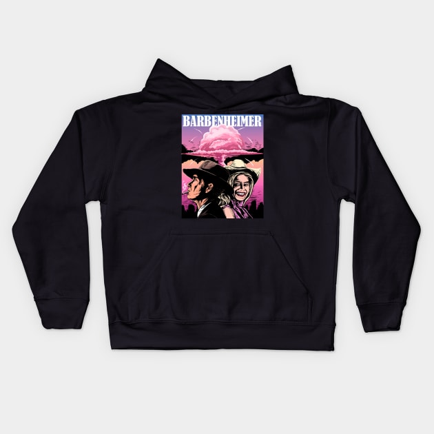 Barbenheimer // Barbie Oppenheimer Kids Hoodie by The Dare